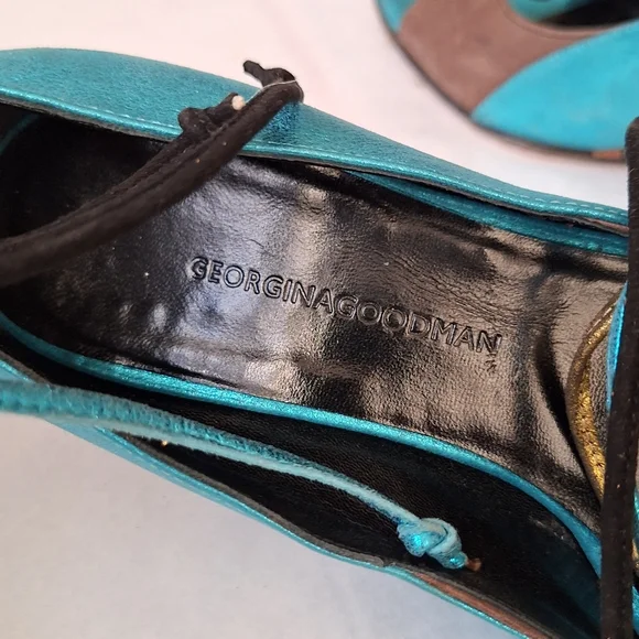 Georgina Goodman Wedge Sandals 37/7 - Picture 11 of 11